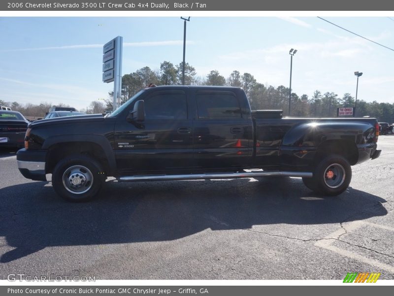 Black / Tan 2006 Chevrolet Silverado 3500 LT Crew Cab 4x4 Dually
