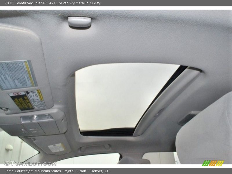 Silver Sky Metallic / Gray 2016 Toyota Sequoia SR5 4x4