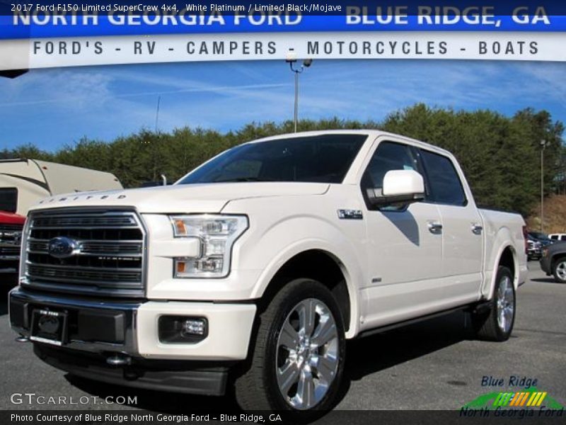 White Platinum / Limited Black/Mojave 2017 Ford F150 Limited SuperCrew 4x4