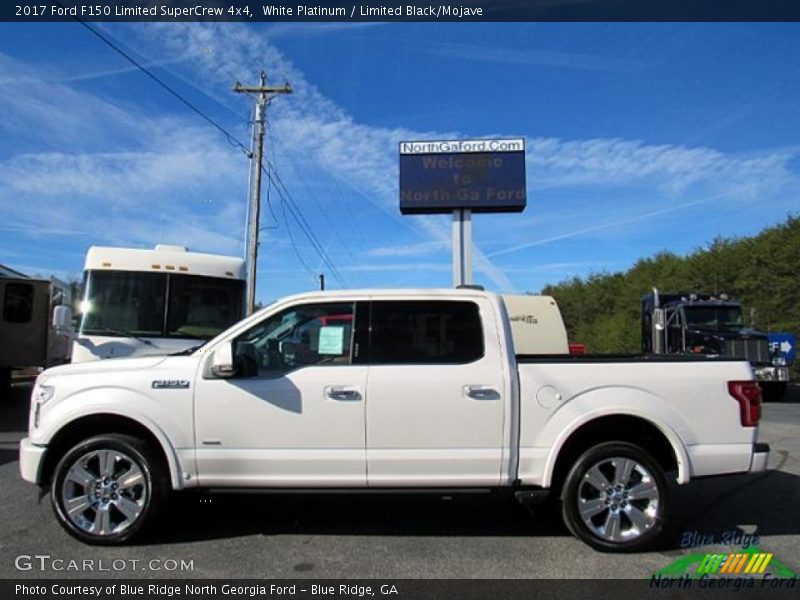 White Platinum / Limited Black/Mojave 2017 Ford F150 Limited SuperCrew 4x4