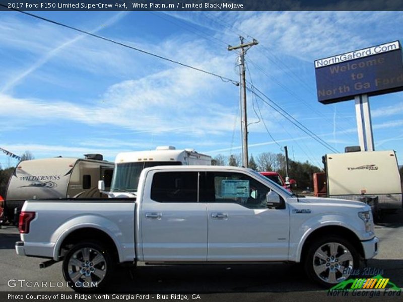 White Platinum / Limited Black/Mojave 2017 Ford F150 Limited SuperCrew 4x4