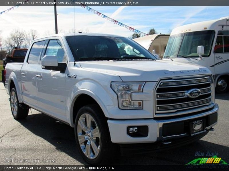 White Platinum / Limited Black/Mojave 2017 Ford F150 Limited SuperCrew 4x4
