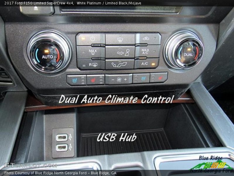 White Platinum / Limited Black/Mojave 2017 Ford F150 Limited SuperCrew 4x4