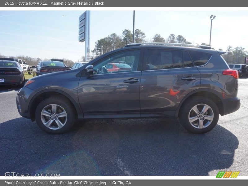 Magnetic Gray Metallic / Black 2015 Toyota RAV4 XLE
