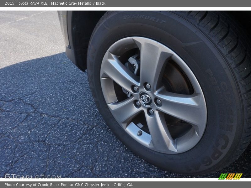 Magnetic Gray Metallic / Black 2015 Toyota RAV4 XLE