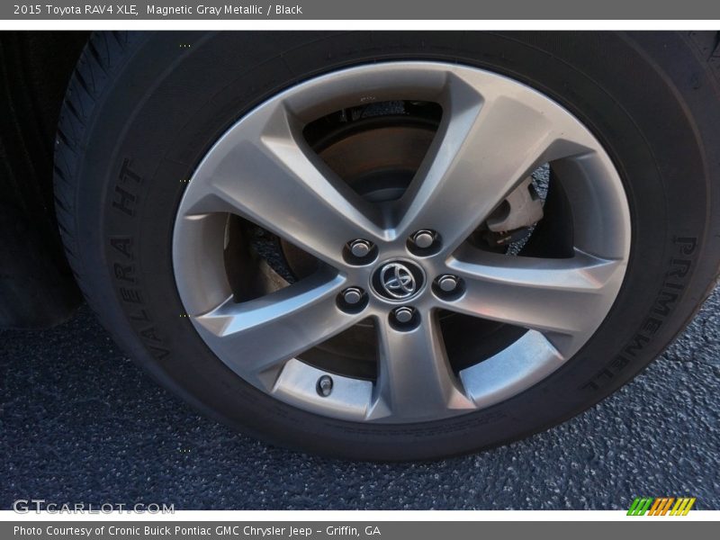 Magnetic Gray Metallic / Black 2015 Toyota RAV4 XLE