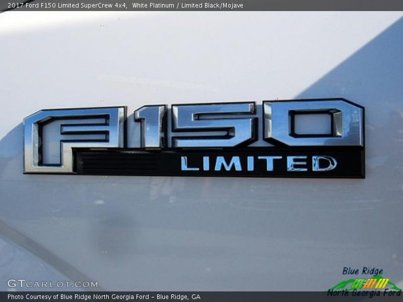 White Platinum / Limited Black/Mojave 2017 Ford F150 Limited SuperCrew 4x4