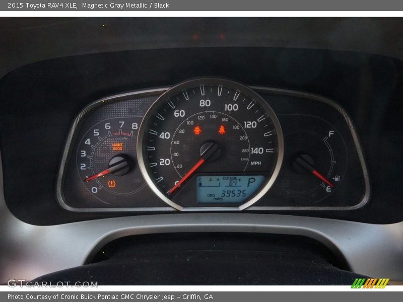 Magnetic Gray Metallic / Black 2015 Toyota RAV4 XLE