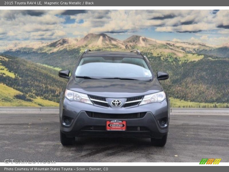 Magnetic Gray Metallic / Black 2015 Toyota RAV4 LE