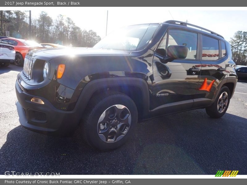 Black / Black 2017 Jeep Renegade Sport