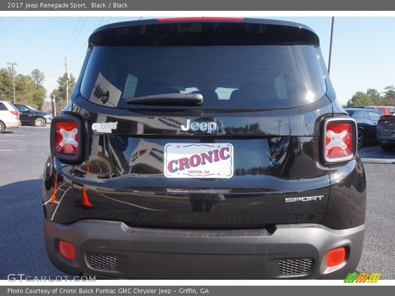 Black / Black 2017 Jeep Renegade Sport