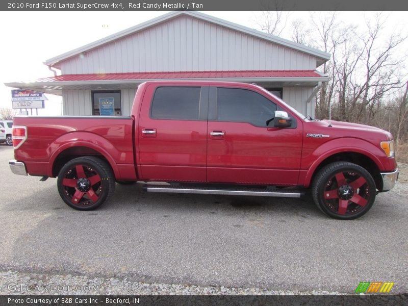 Red Candy Metallic / Tan 2010 Ford F150 Lariat SuperCrew 4x4