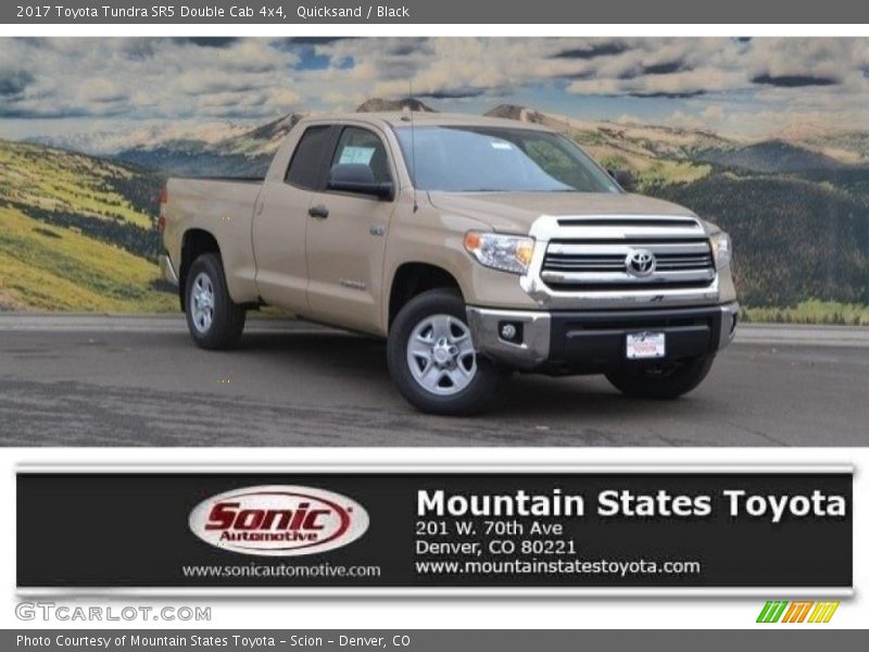 Quicksand / Black 2017 Toyota Tundra SR5 Double Cab 4x4