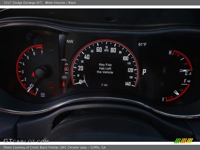 White Knuckle / Black 2017 Dodge Durango SXT