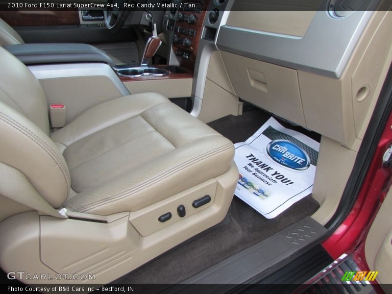 Red Candy Metallic / Tan 2010 Ford F150 Lariat SuperCrew 4x4