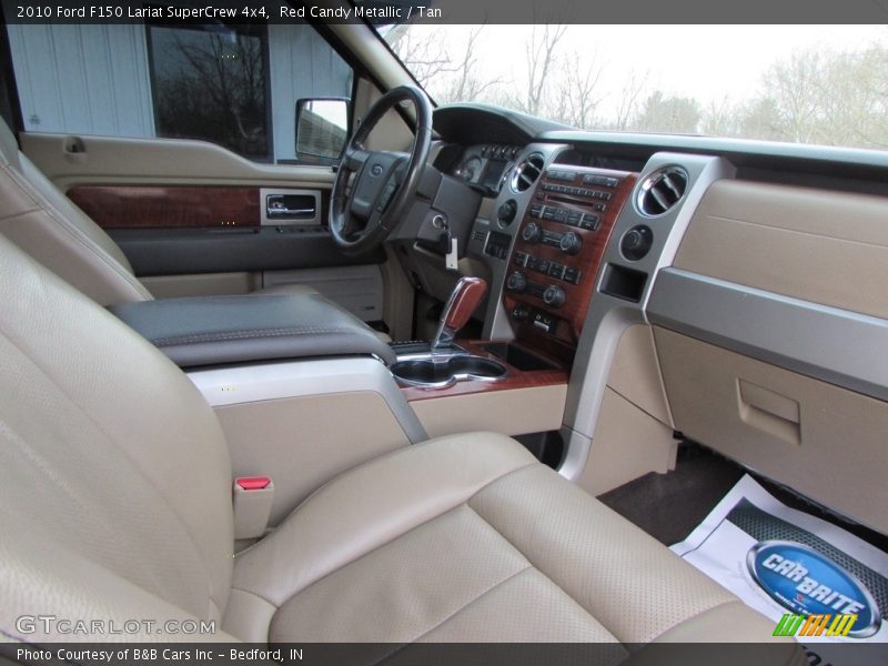 Red Candy Metallic / Tan 2010 Ford F150 Lariat SuperCrew 4x4