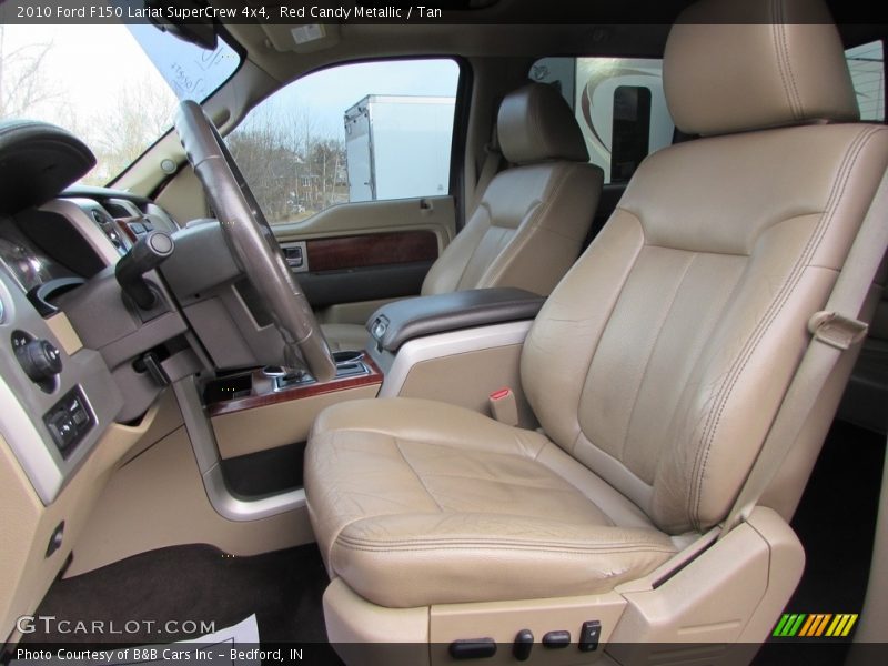 Red Candy Metallic / Tan 2010 Ford F150 Lariat SuperCrew 4x4