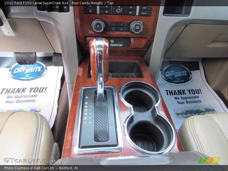 Red Candy Metallic / Tan 2010 Ford F150 Lariat SuperCrew 4x4