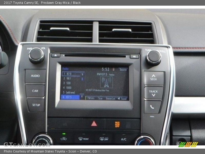 Predawn Gray Mica / Black 2017 Toyota Camry SE