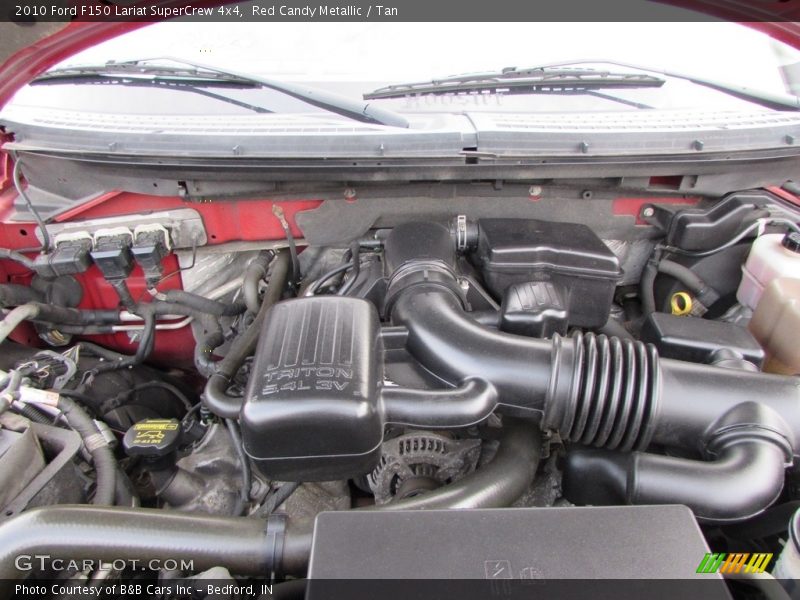 Red Candy Metallic / Tan 2010 Ford F150 Lariat SuperCrew 4x4