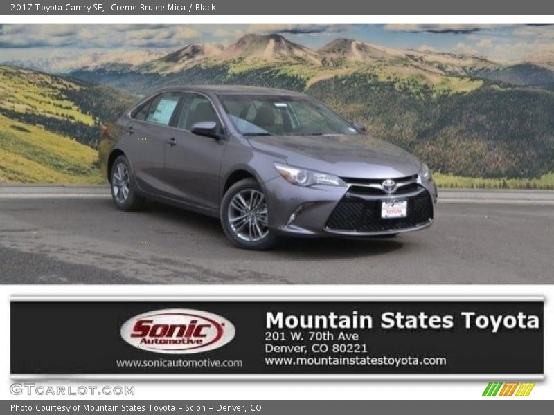 Creme Brulee Mica / Black 2017 Toyota Camry SE