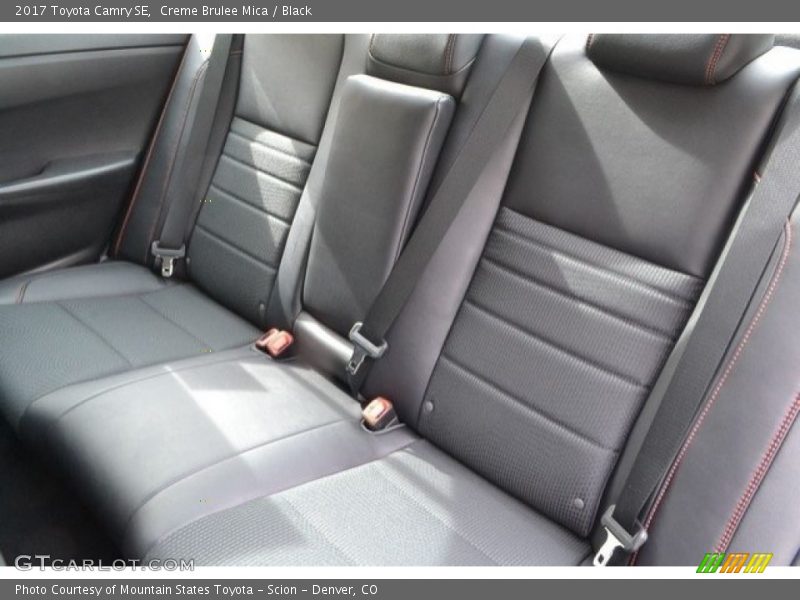Creme Brulee Mica / Black 2017 Toyota Camry SE