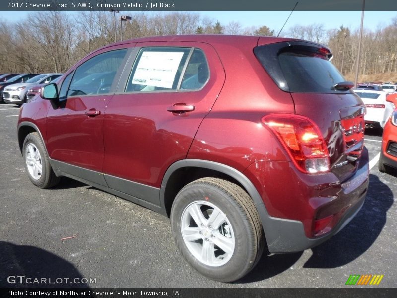 Crimson Metallic / Jet Black 2017 Chevrolet Trax LS AWD