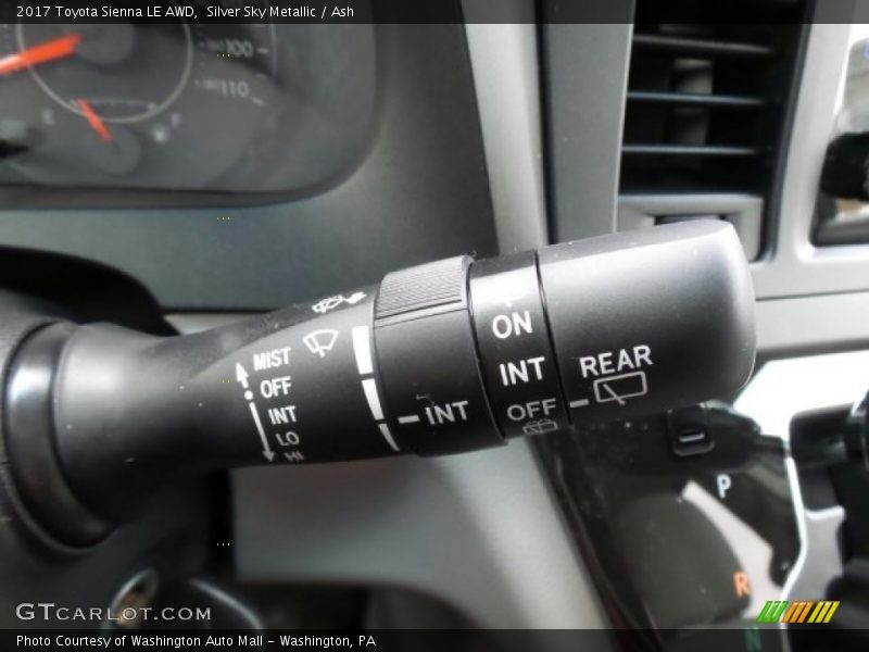 Controls of 2017 Sienna LE AWD