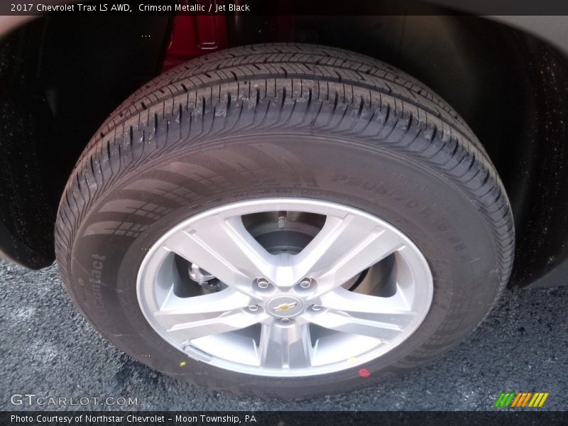 Crimson Metallic / Jet Black 2017 Chevrolet Trax LS AWD