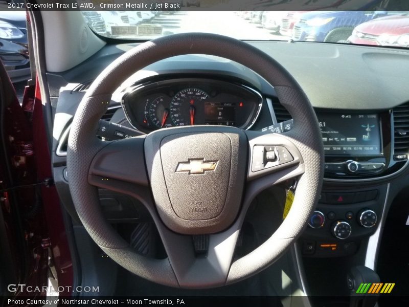 Crimson Metallic / Jet Black 2017 Chevrolet Trax LS AWD