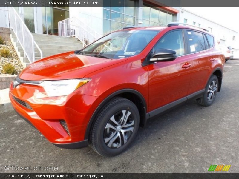 Barcelona Red Metallic / Black 2017 Toyota RAV4 LE