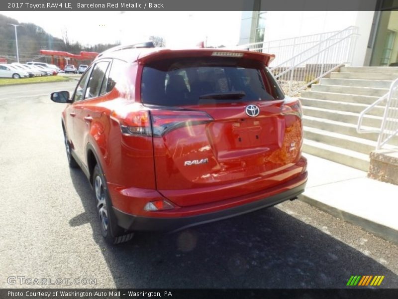 Barcelona Red Metallic / Black 2017 Toyota RAV4 LE