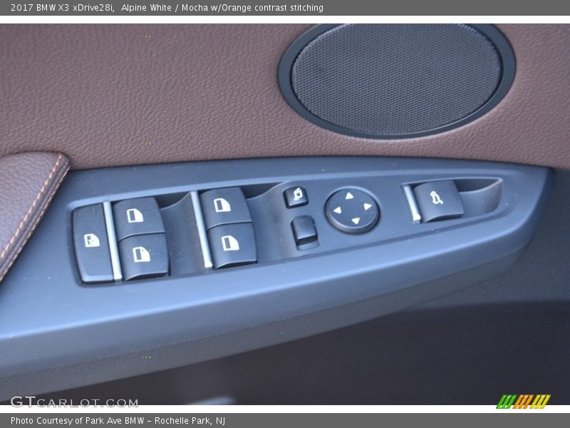 Alpine White / Mocha w/Orange contrast stitching 2017 BMW X3 xDrive28i