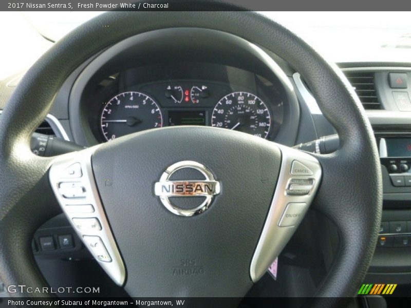 Fresh Powder White / Charcoal 2017 Nissan Sentra S