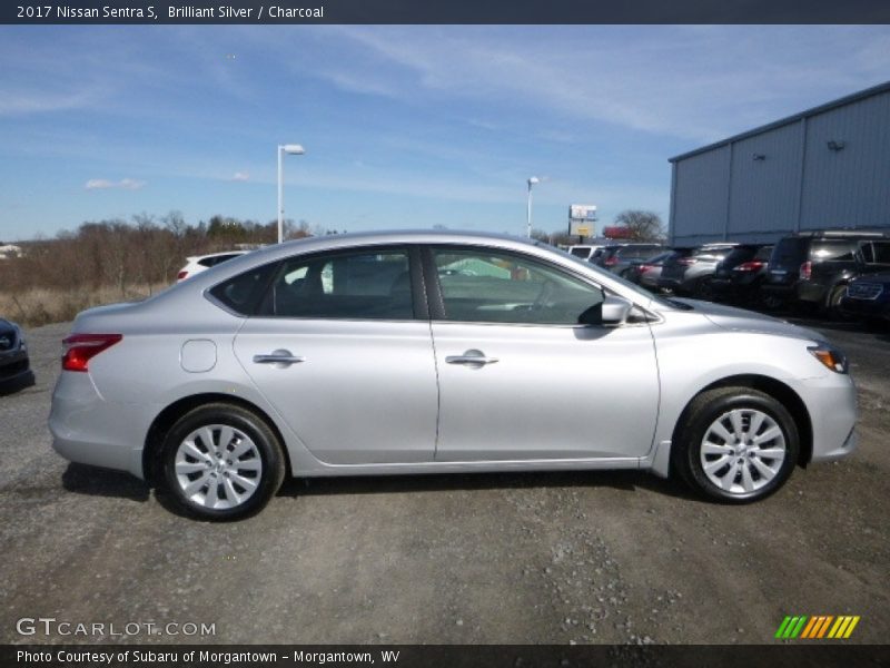 Brilliant Silver / Charcoal 2017 Nissan Sentra S