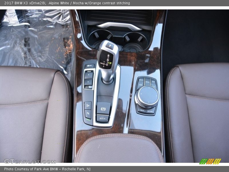 Alpine White / Mocha w/Orange contrast stitching 2017 BMW X3 xDrive28i