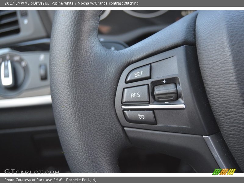 Alpine White / Mocha w/Orange contrast stitching 2017 BMW X3 xDrive28i