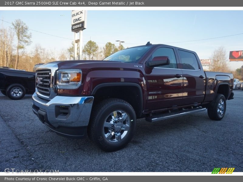 Deep Garnet Metallic / Jet Black 2017 GMC Sierra 2500HD SLE Crew Cab 4x4