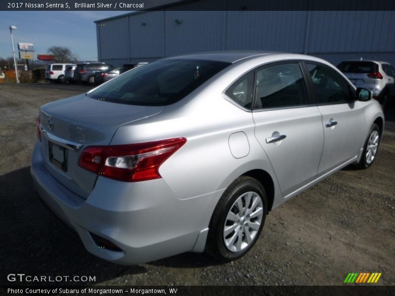 Brilliant Silver / Charcoal 2017 Nissan Sentra S