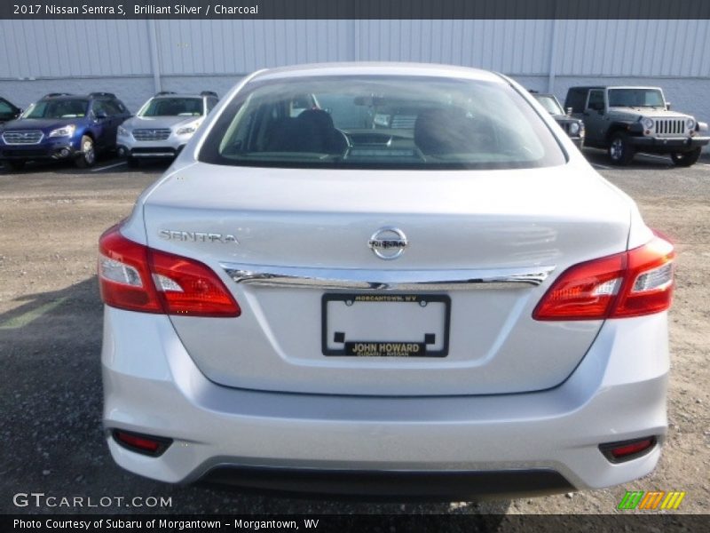 Brilliant Silver / Charcoal 2017 Nissan Sentra S