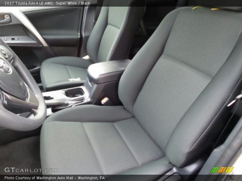 Super White / Black 2017 Toyota RAV4 LE AWD