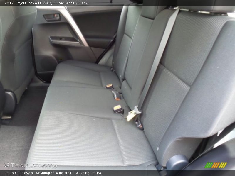 Super White / Black 2017 Toyota RAV4 LE AWD