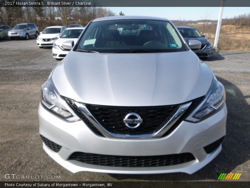 Brilliant Silver / Charcoal 2017 Nissan Sentra S