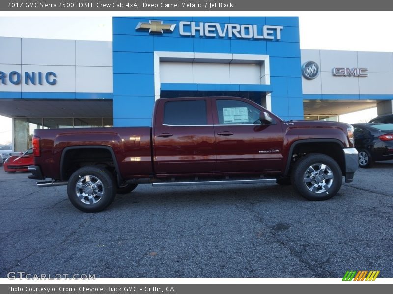 Deep Garnet Metallic / Jet Black 2017 GMC Sierra 2500HD SLE Crew Cab 4x4