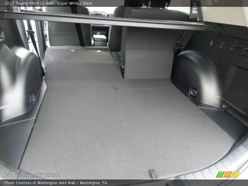 Super White / Black 2017 Toyota RAV4 LE AWD