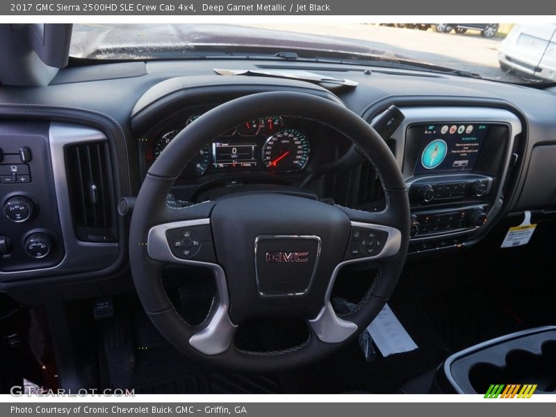 Deep Garnet Metallic / Jet Black 2017 GMC Sierra 2500HD SLE Crew Cab 4x4