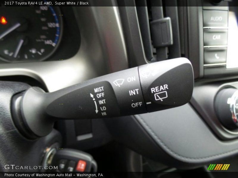 Super White / Black 2017 Toyota RAV4 LE AWD