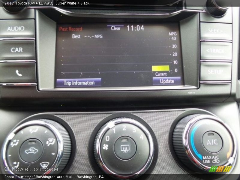 Super White / Black 2017 Toyota RAV4 LE AWD