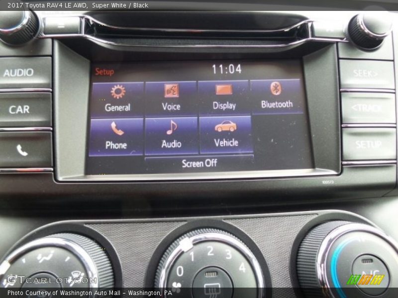 Super White / Black 2017 Toyota RAV4 LE AWD