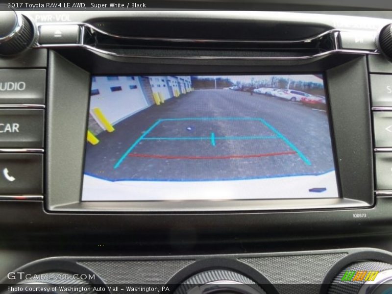 Super White / Black 2017 Toyota RAV4 LE AWD